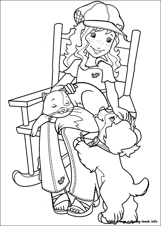 Holly Hobbie coloring picture