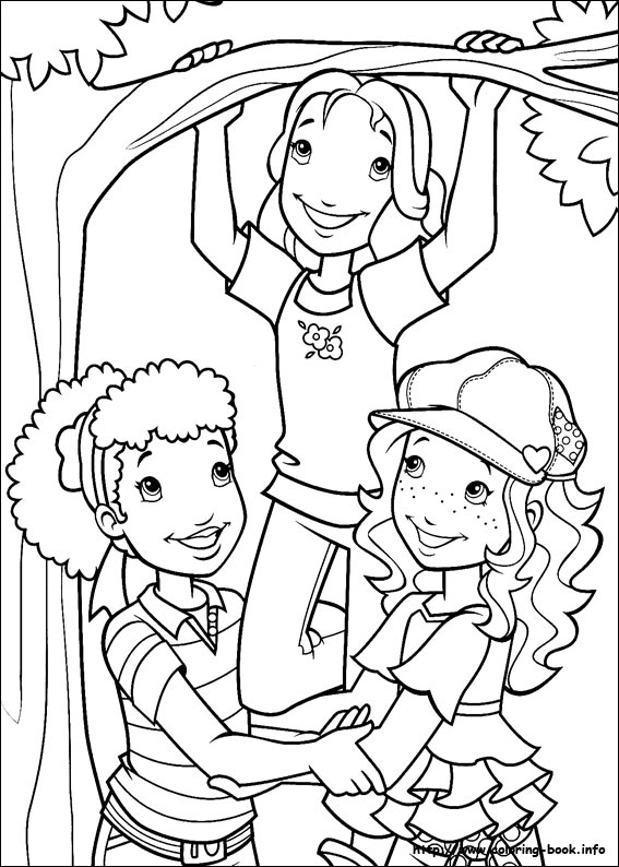 Holly Hobbie coloring picture