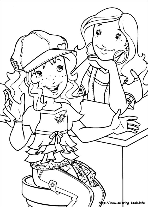 Holly Hobbie coloring picture