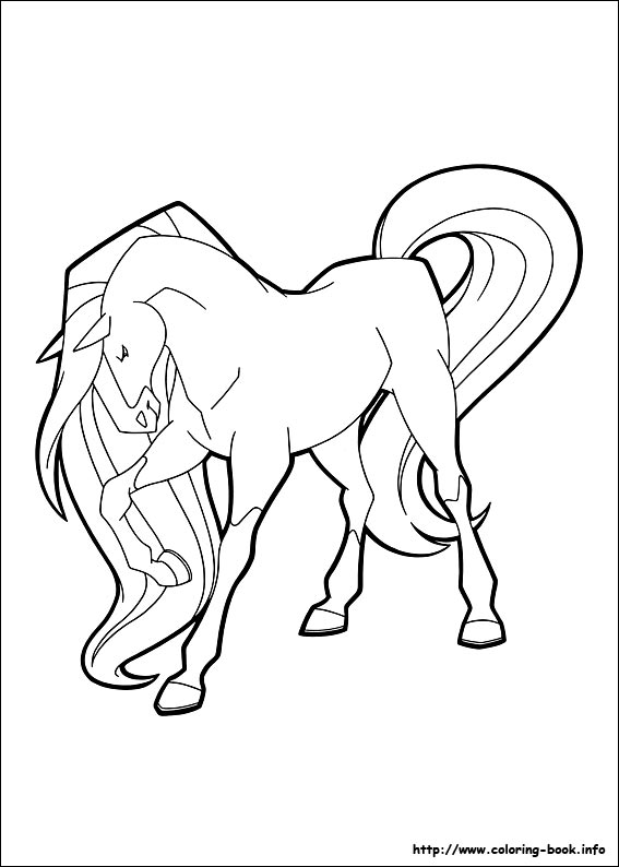 Horseland coloring picture