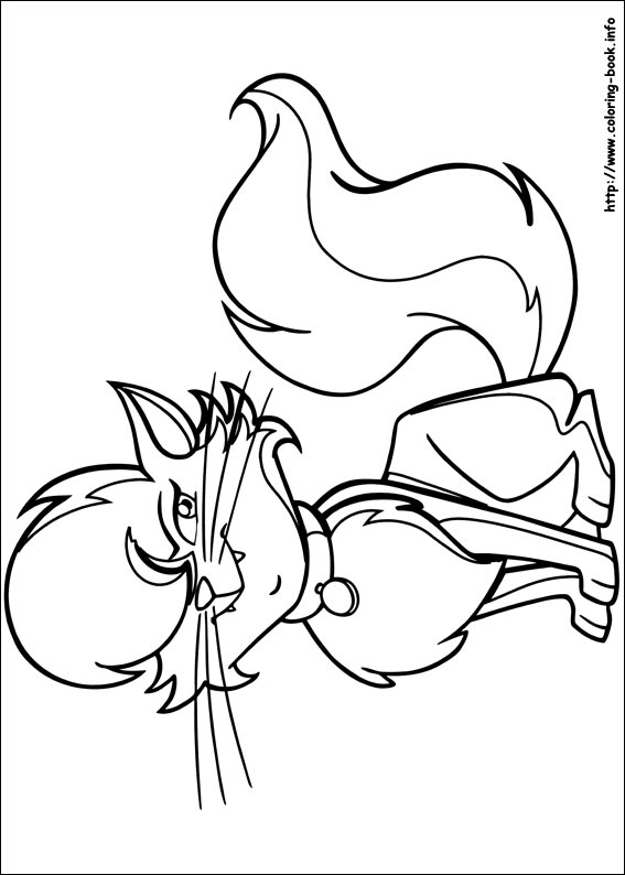 Horseland coloring picture