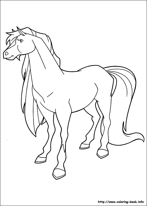 Horseland coloring picture