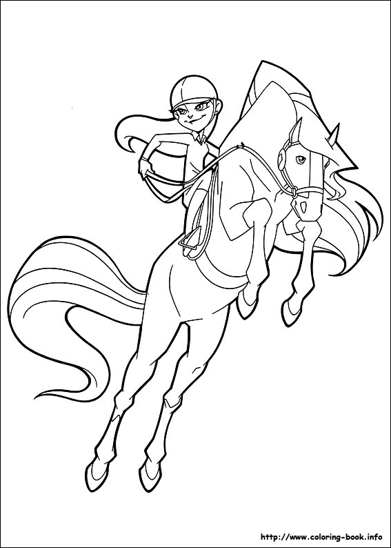 Horseland coloring picture