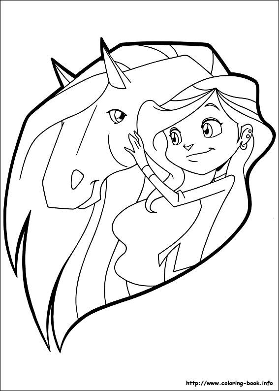 Horseland coloring picture