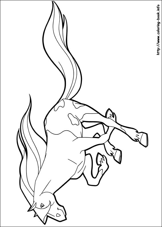 Horseland coloring picture