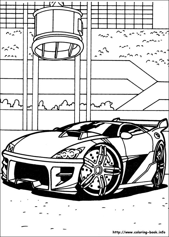 Hot Wheels coloring picture