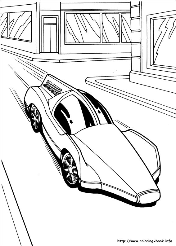 Hot Wheels coloring picture