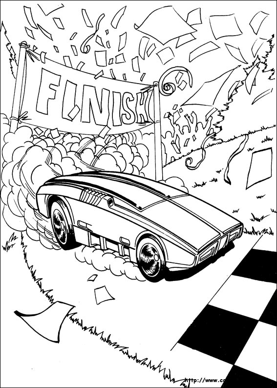 Hot Wheels coloring picture