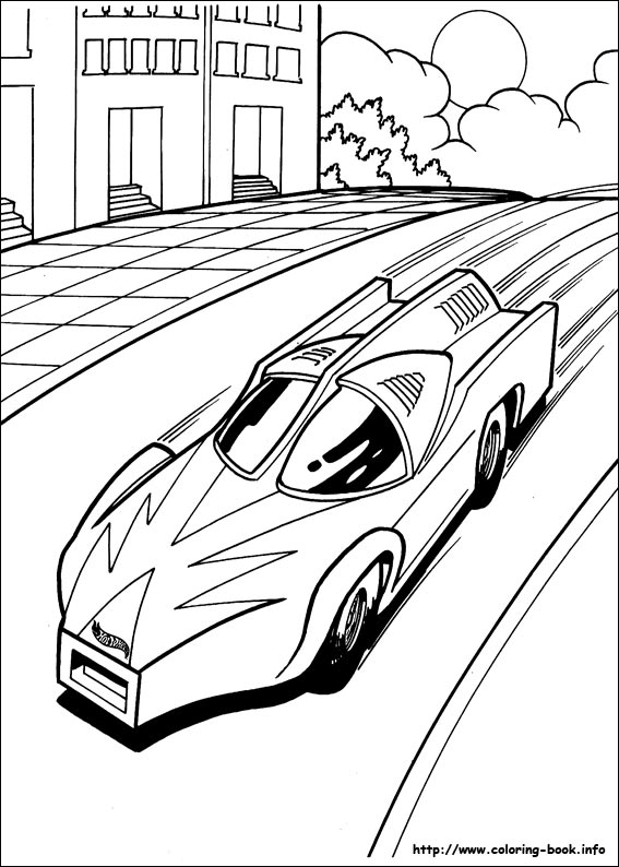 Hot Wheels coloring picture