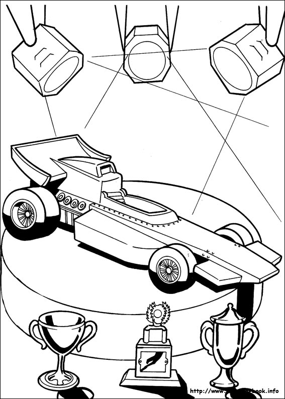 Hot Wheels coloring picture