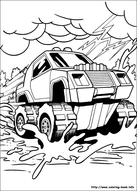 Hot Wheels coloring picture