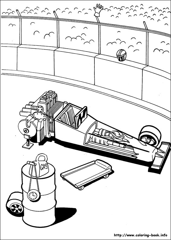 Hot Wheels coloring picture