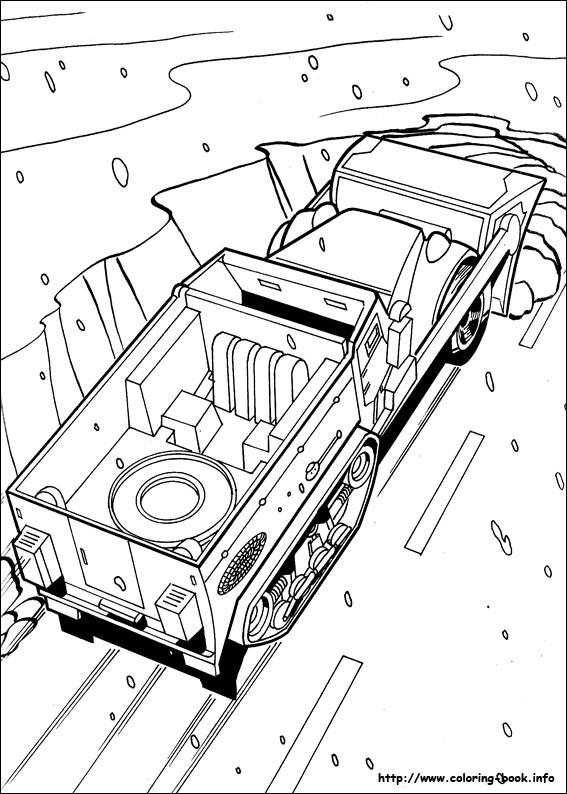 Hot Wheels coloring picture