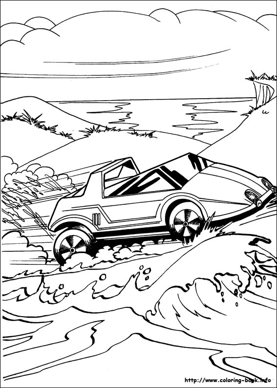 Hot Wheels coloring picture