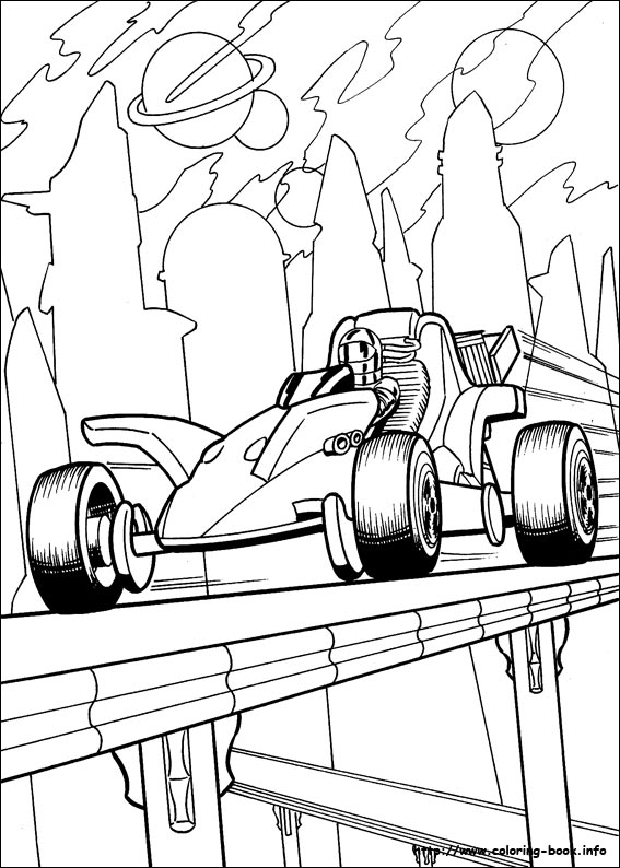 Hot Wheels coloring picture