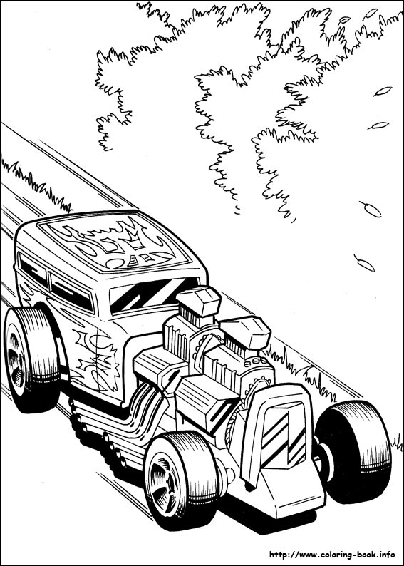 Hot Wheels coloring picture