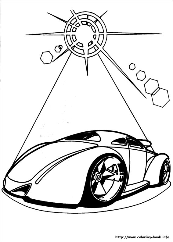 Hot Wheels coloring picture