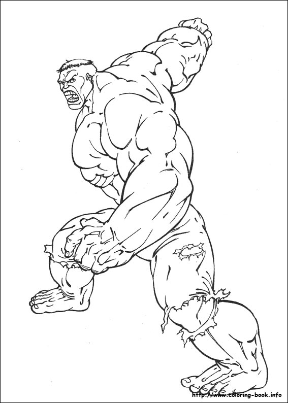 Hulk coloring picture