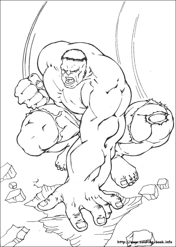 Hulk coloring picture