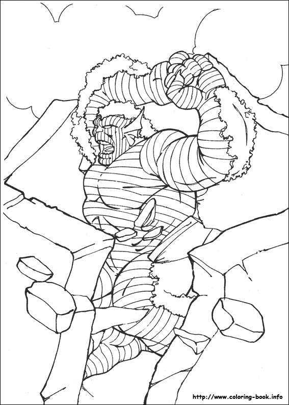 Hulk coloring picture