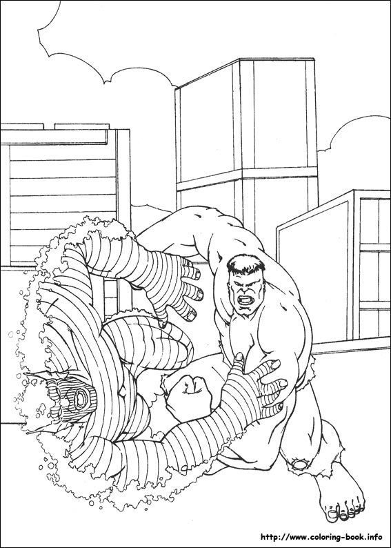 Hulk coloring picture