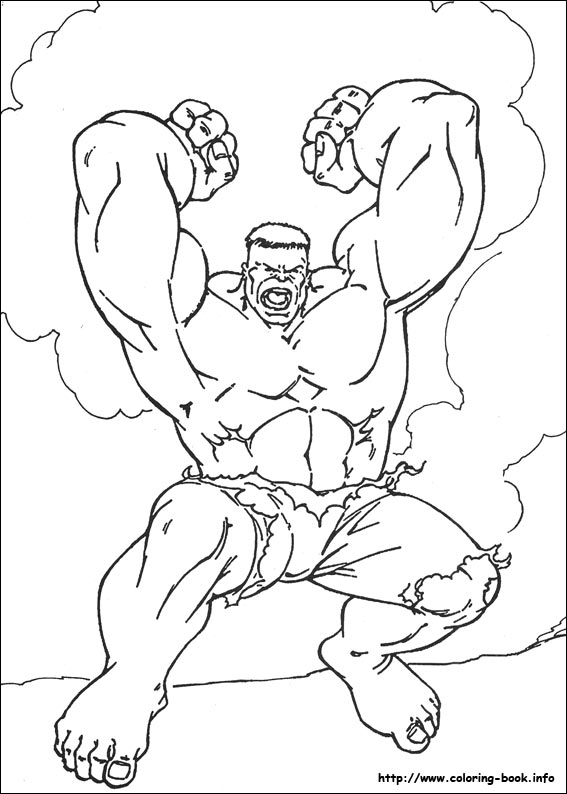 Hulk coloring picture