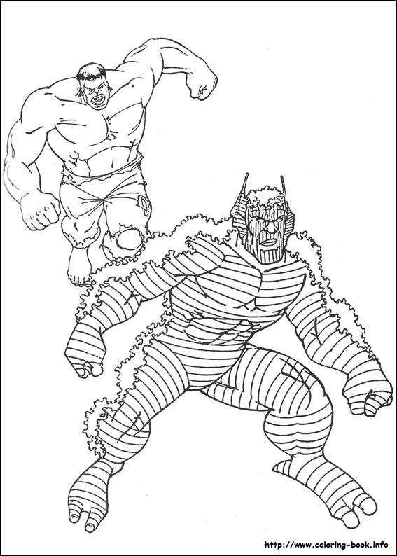 Hulk coloring picture