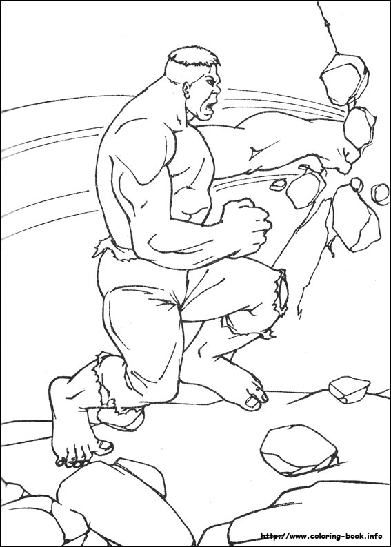 Hulk coloring picture