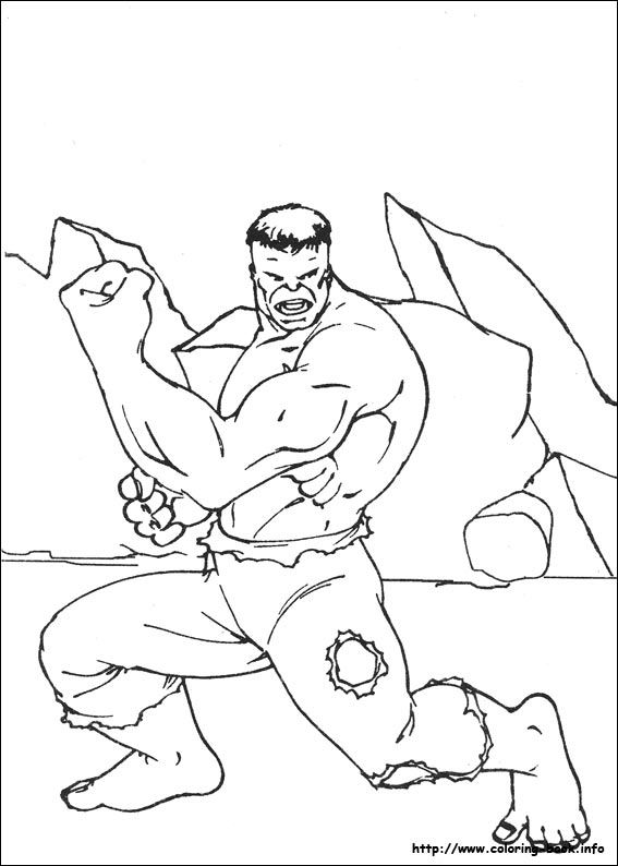 Hulk coloring picture