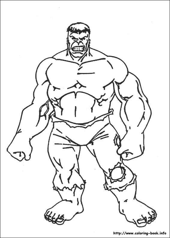 Hulk coloring picture