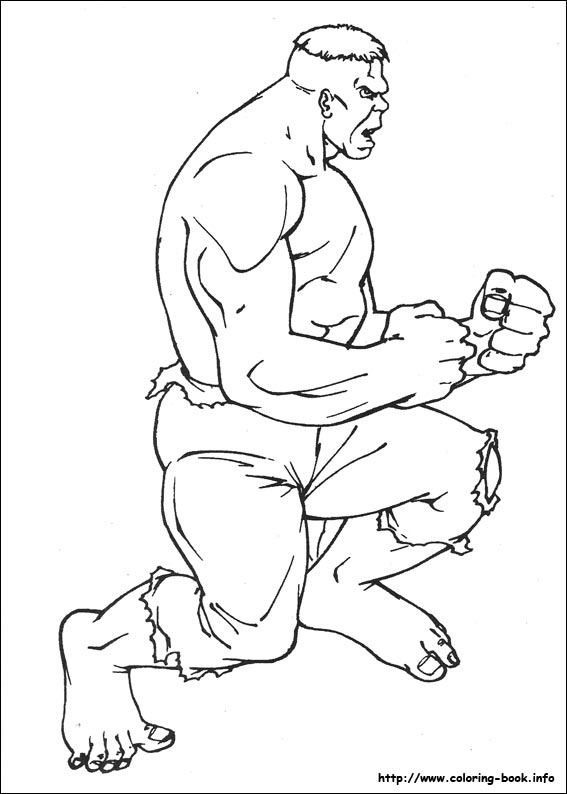 Hulk coloring picture