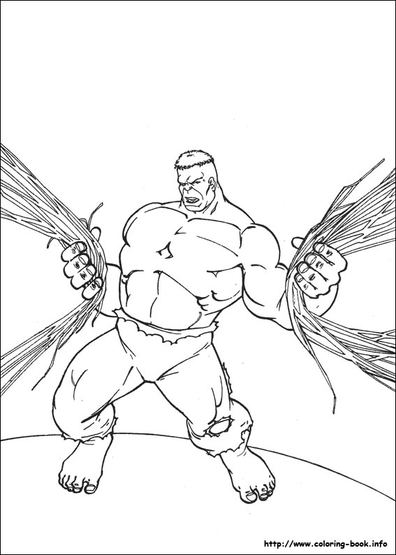 Hulk coloring picture