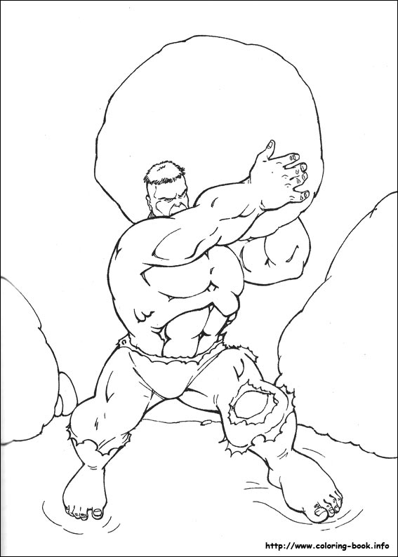 Hulk coloring picture