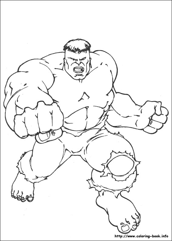 Hulk coloring picture