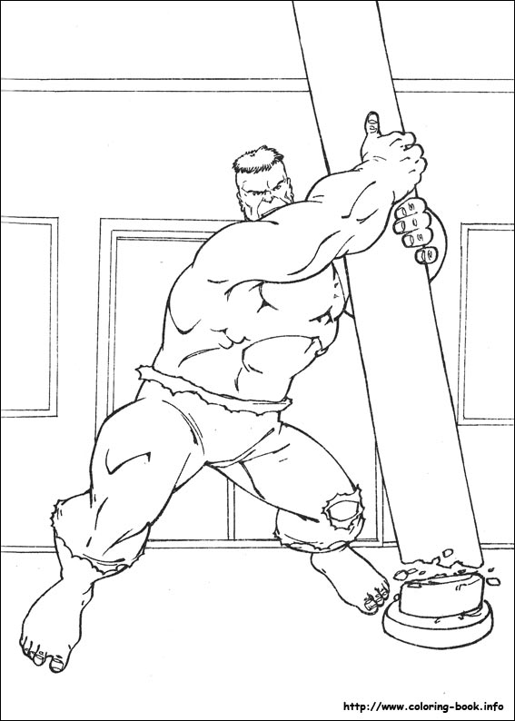 Hulk coloring picture