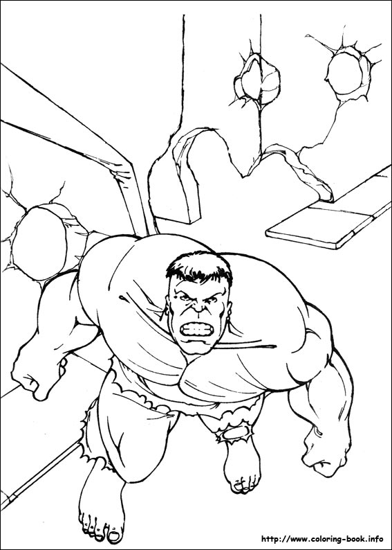 Hulk coloring picture