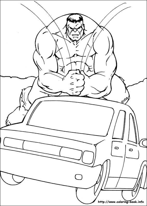 Hulk coloring picture