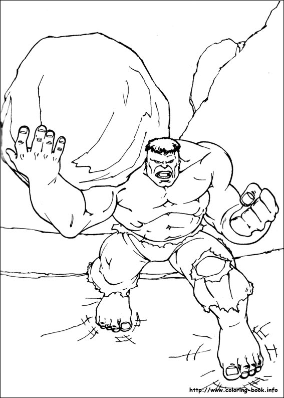 Hulk coloring picture