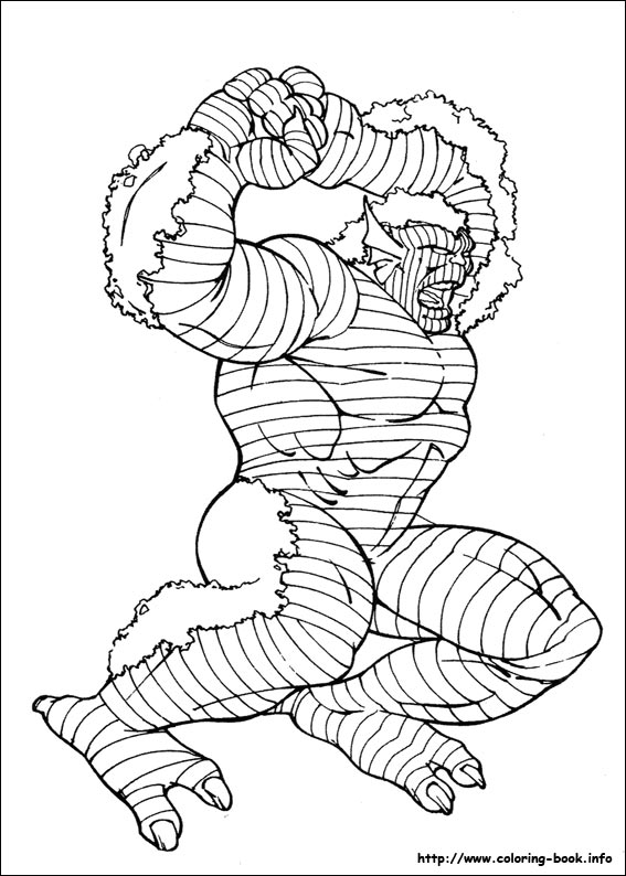 Hulk coloring picture