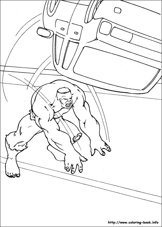 Hulk coloring picture