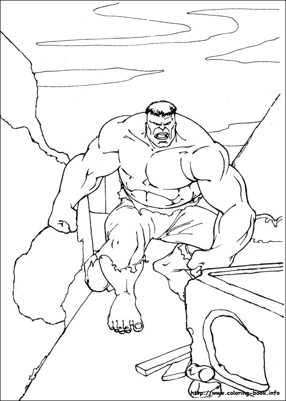 Hulk coloring picture