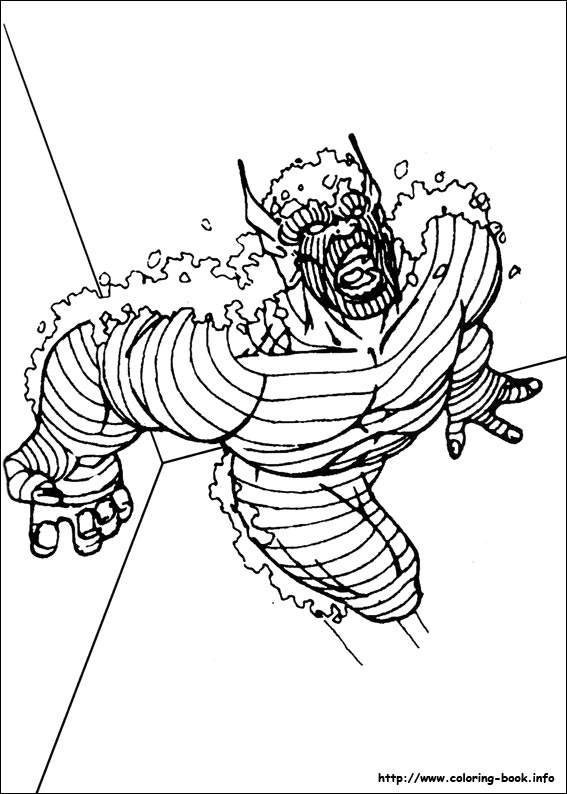 Hulk coloring picture