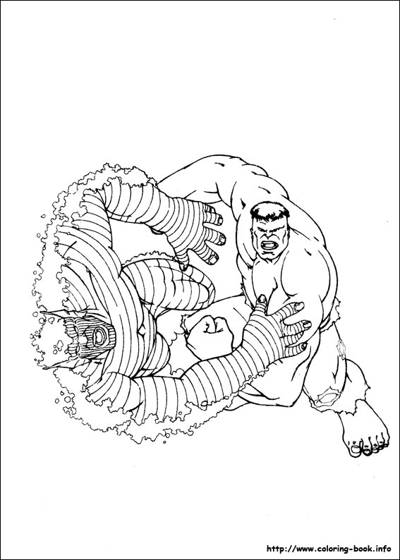 Hulk coloring picture