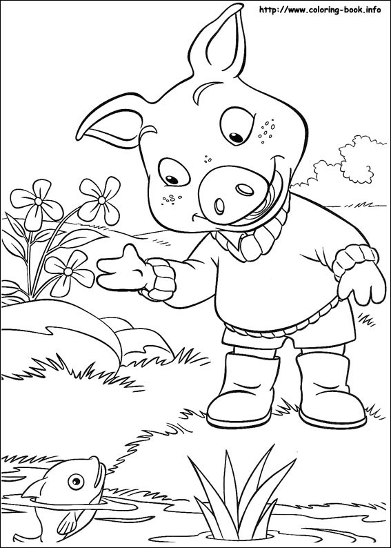 Jakers, Piggley Winks coloring picture