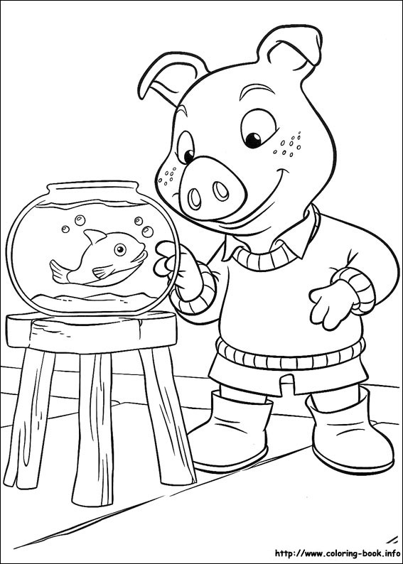 Jakers, Piggley Winks coloring picture