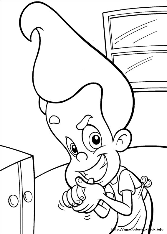 Jimmy Neutron coloring picture