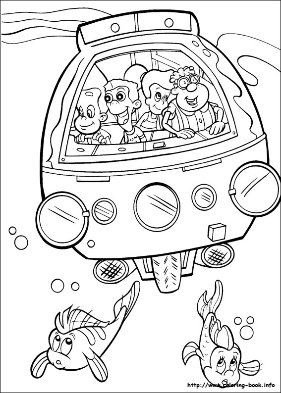 Jimmy Neutron coloring picture