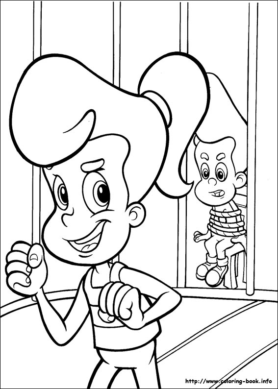 Jimmy Neutron coloring picture