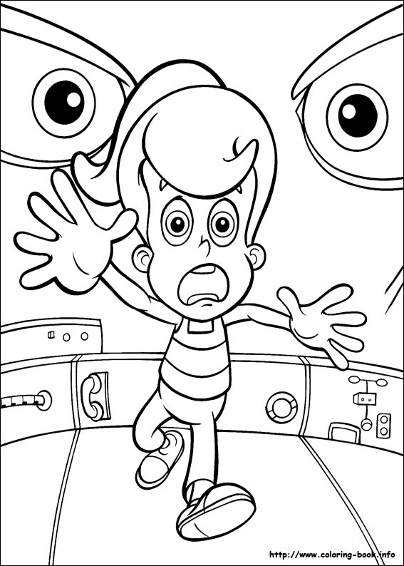 Jimmy Neutron coloring picture