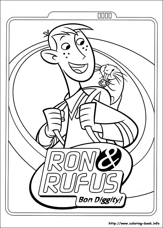 Kim Possible coloring picture